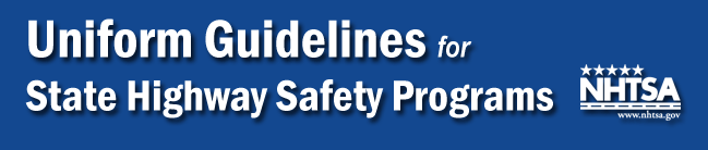 Uniform Guidelines for State Highway Safety Programs masthead